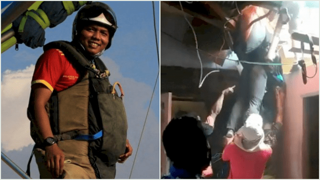 VIDEO! Atlet Gantole Asal Sumbar Tersangkut di Atap Rumah Warga saat Bertanding di PON XX Papua