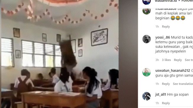 Guru ini Mengamuk di Kelas Sampai Angkat Meja Dipicu Karena Murid Bandel