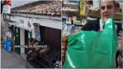 VIRAL! Video Warung Kelontong di Spanyol Mirip di Indonesia, Netizen: Ini Mah Warung Madura